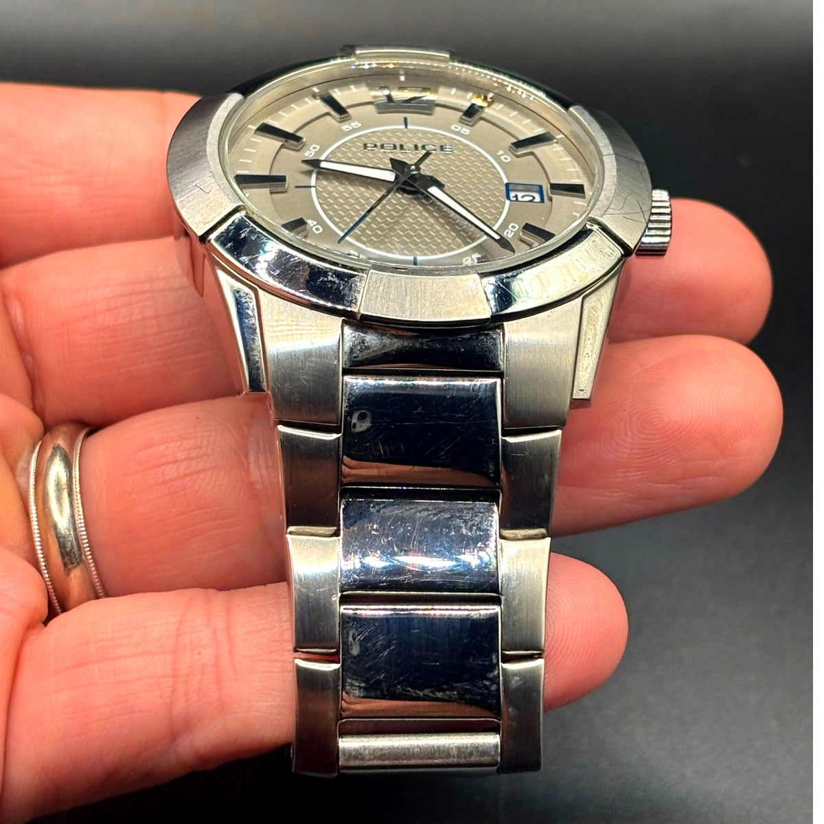 Police Sincere 12547J Silver Men's Watch 44mm