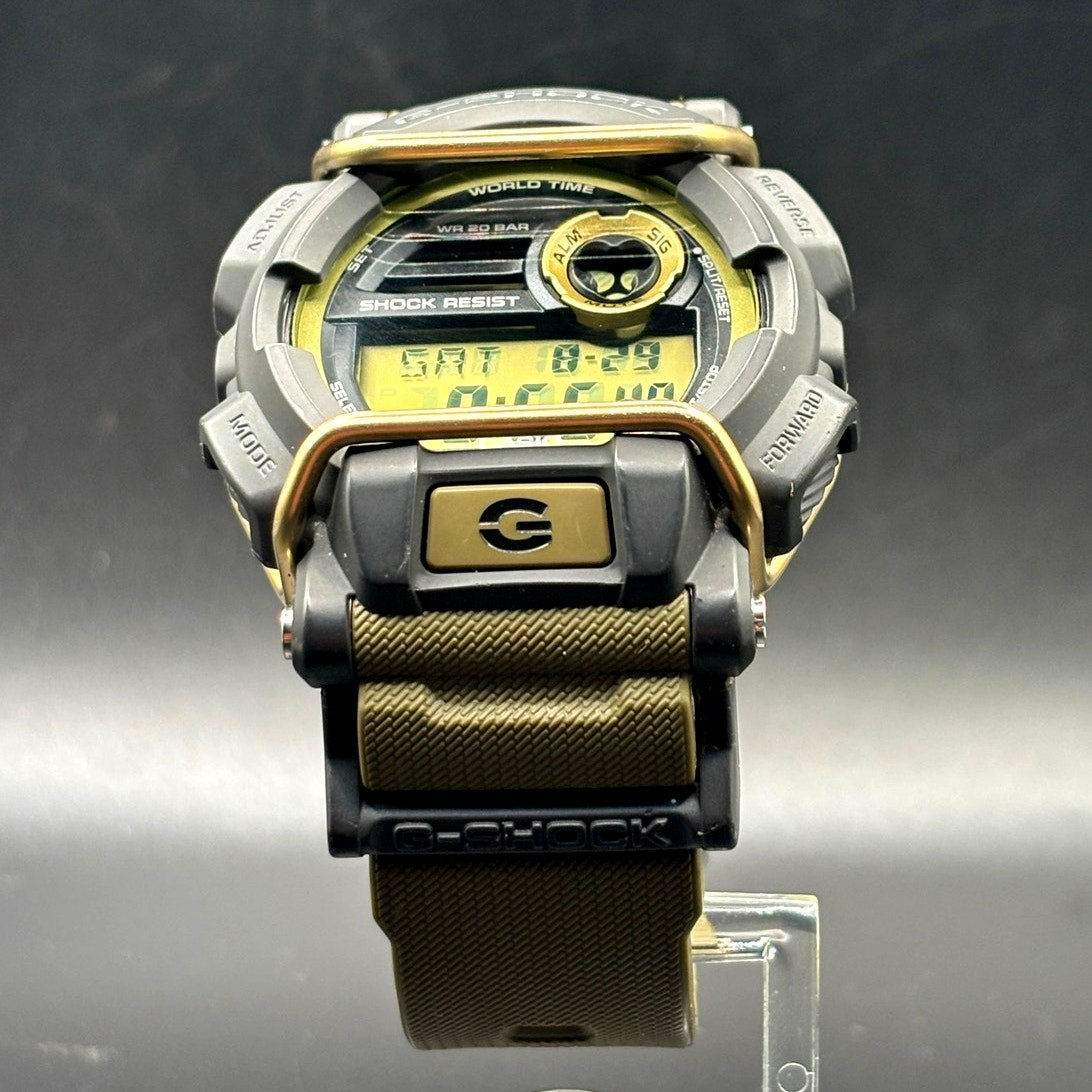 Casio G-Shock GD-400-9 Olive Green Digital World Time Men's Watch