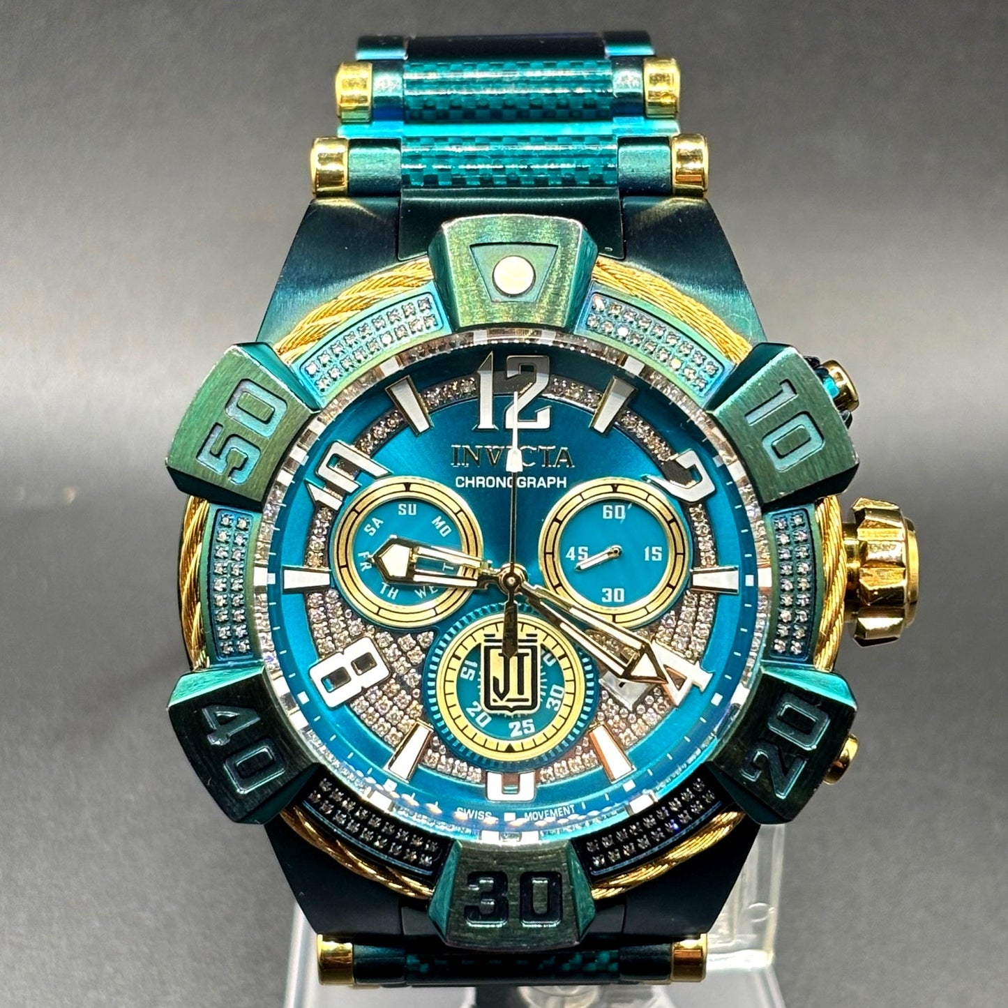 Invicta Jason Taylor Limited Edition 40440 Swiss Chronograph Diamond 52mm Watch
